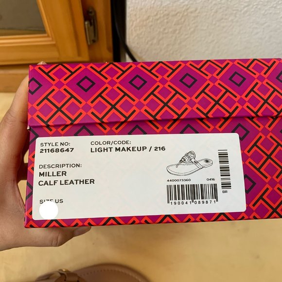 NIB TORY BURCH Miller Veg Leather Sandals - Picture 7 of 8